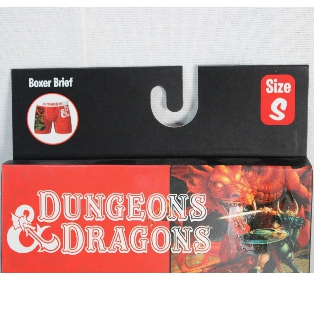 SWAG Dungeons & Dragons Boxer Briefs Mens Small Red D&D Dragon Fantasy 3 Pack